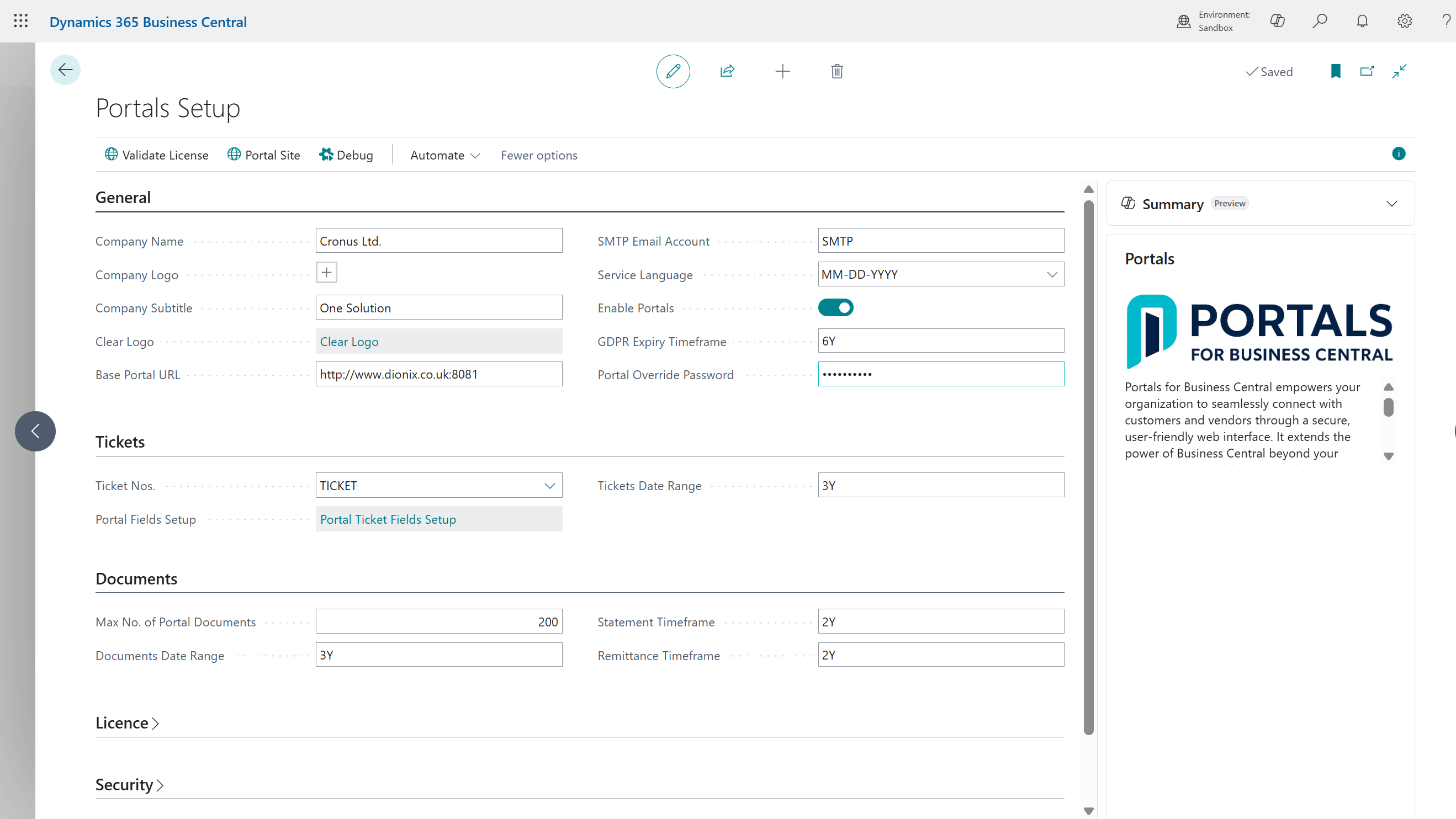Business Central Compatibility